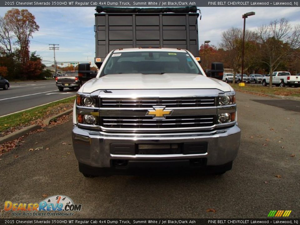 2015 Chevrolet Silverado 3500HD WT Regular Cab 4x4 Dump Truck Summit White / Jet Black/Dark Ash Photo #2