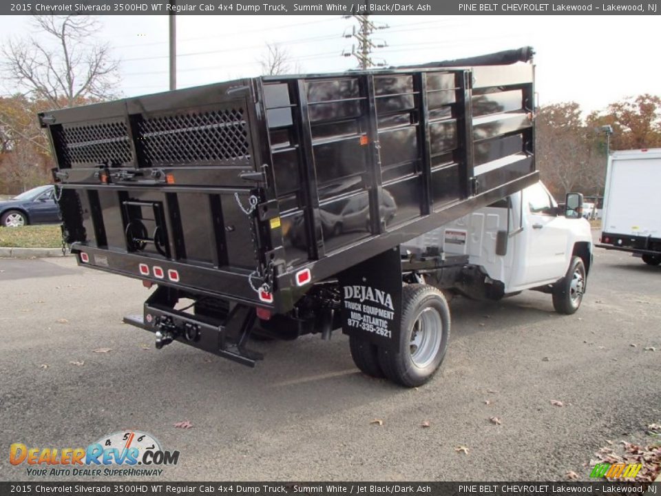2015 Chevrolet Silverado 3500HD WT Regular Cab 4x4 Dump Truck Summit White / Jet Black/Dark Ash Photo #4