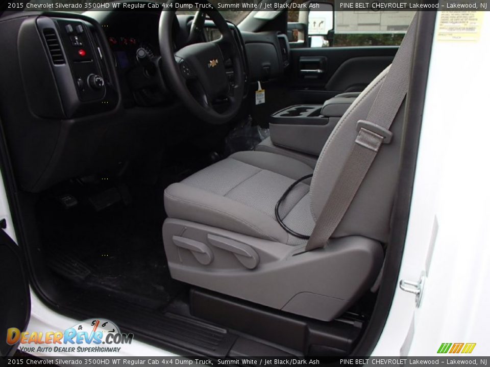 2015 Chevrolet Silverado 3500HD WT Regular Cab 4x4 Dump Truck Summit White / Jet Black/Dark Ash Photo #7