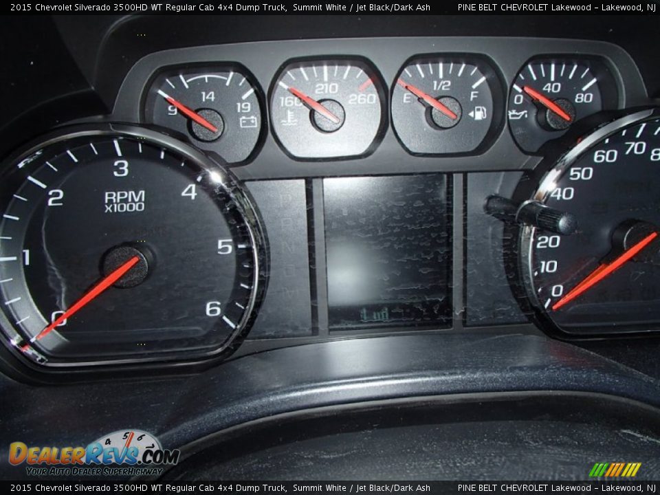 2015 Chevrolet Silverado 3500HD WT Regular Cab 4x4 Dump Truck Summit White / Jet Black/Dark Ash Photo #8