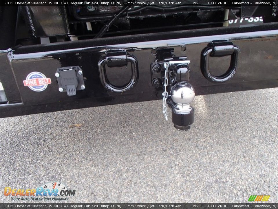 2015 Chevrolet Silverado 3500HD WT Regular Cab 4x4 Dump Truck Summit White / Jet Black/Dark Ash Photo #12