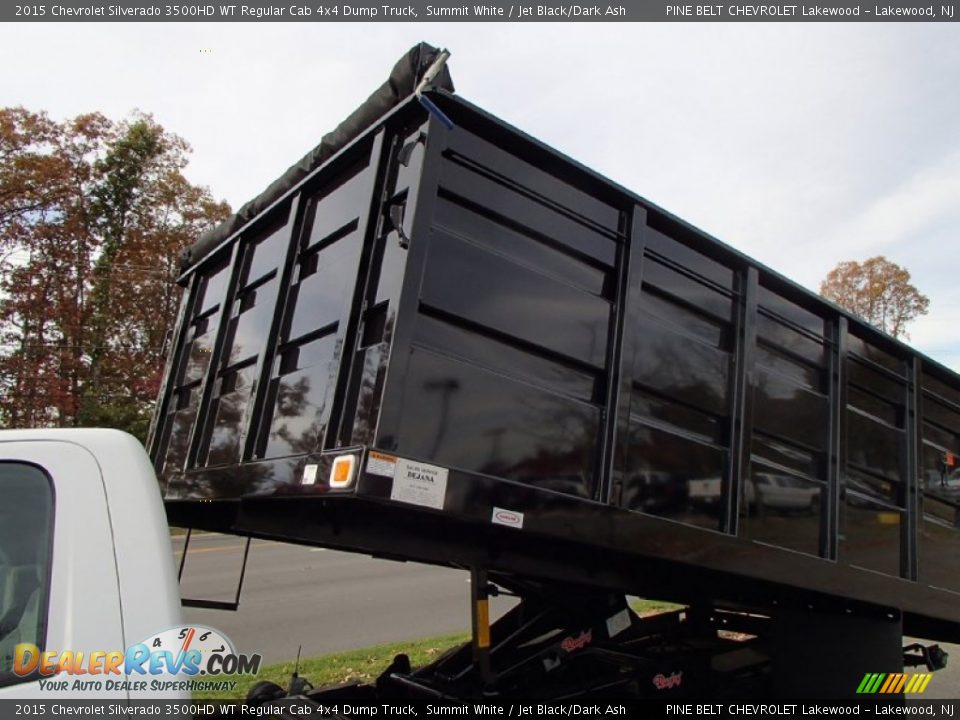 2015 Chevrolet Silverado 3500HD WT Regular Cab 4x4 Dump Truck Summit White / Jet Black/Dark Ash Photo #14
