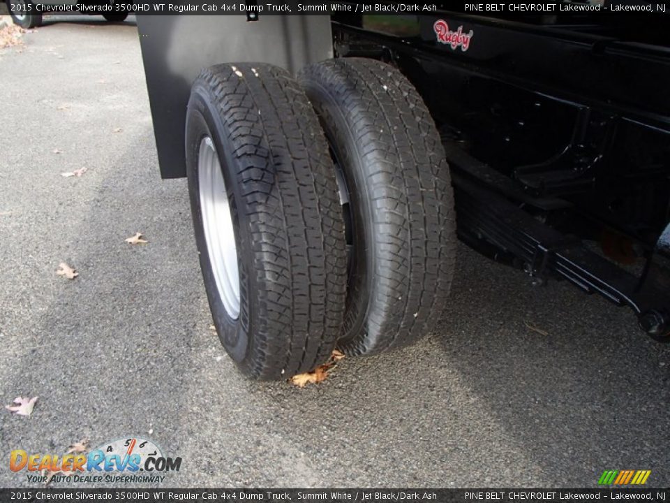 2015 Chevrolet Silverado 3500HD WT Regular Cab 4x4 Dump Truck Summit White / Jet Black/Dark Ash Photo #16