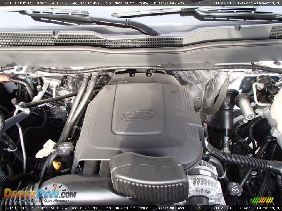 2015 Chevrolet Silverado 3500HD WT Regular Cab 4x4 Dump Truck Summit White / Jet Black/Dark Ash Photo #17