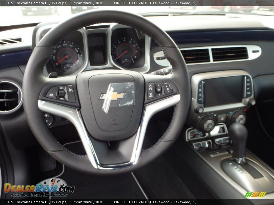 2015 Chevrolet Camaro LT/RS Coupe Summit White / Blue Photo #6