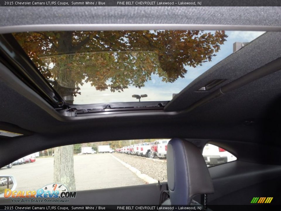 2015 Chevrolet Camaro LT/RS Coupe Summit White / Blue Photo #7
