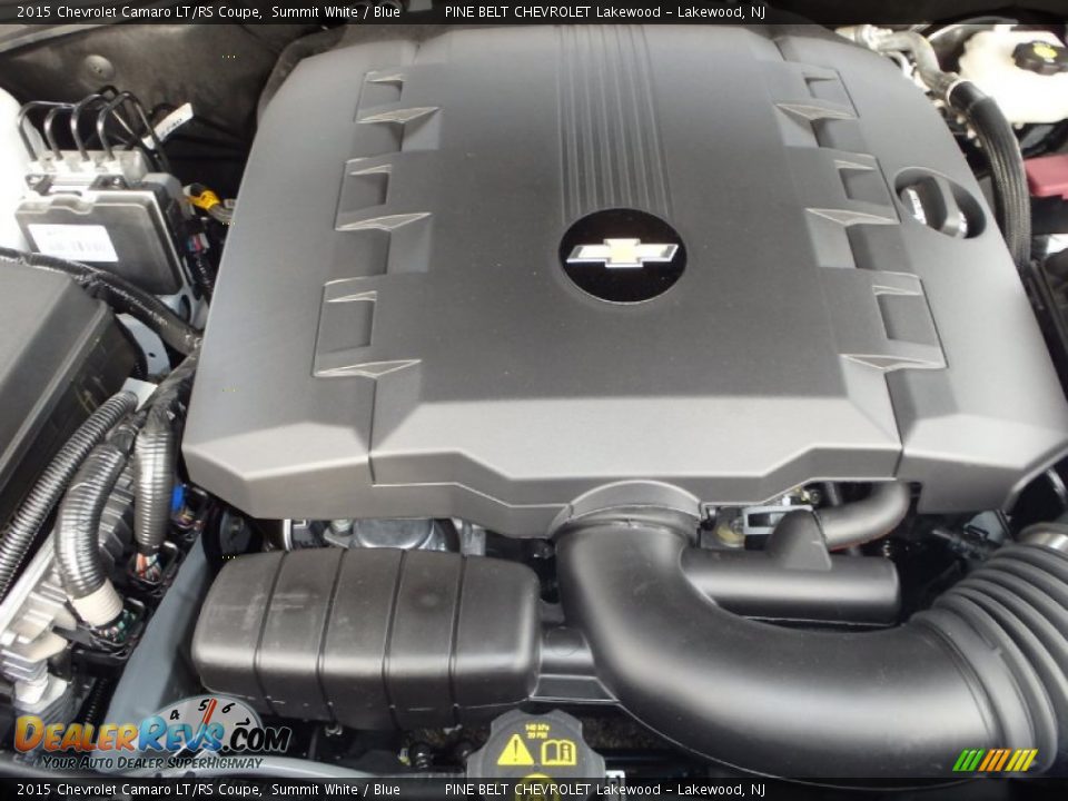 2015 Chevrolet Camaro LT/RS Coupe Summit White / Blue Photo #11