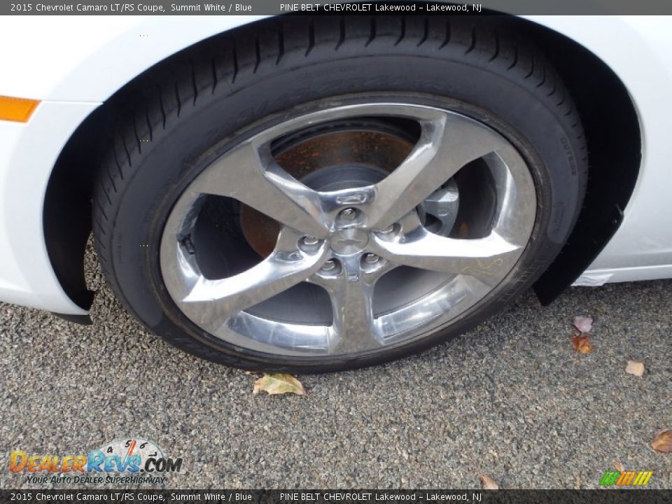2015 Chevrolet Camaro LT/RS Coupe Summit White / Blue Photo #12