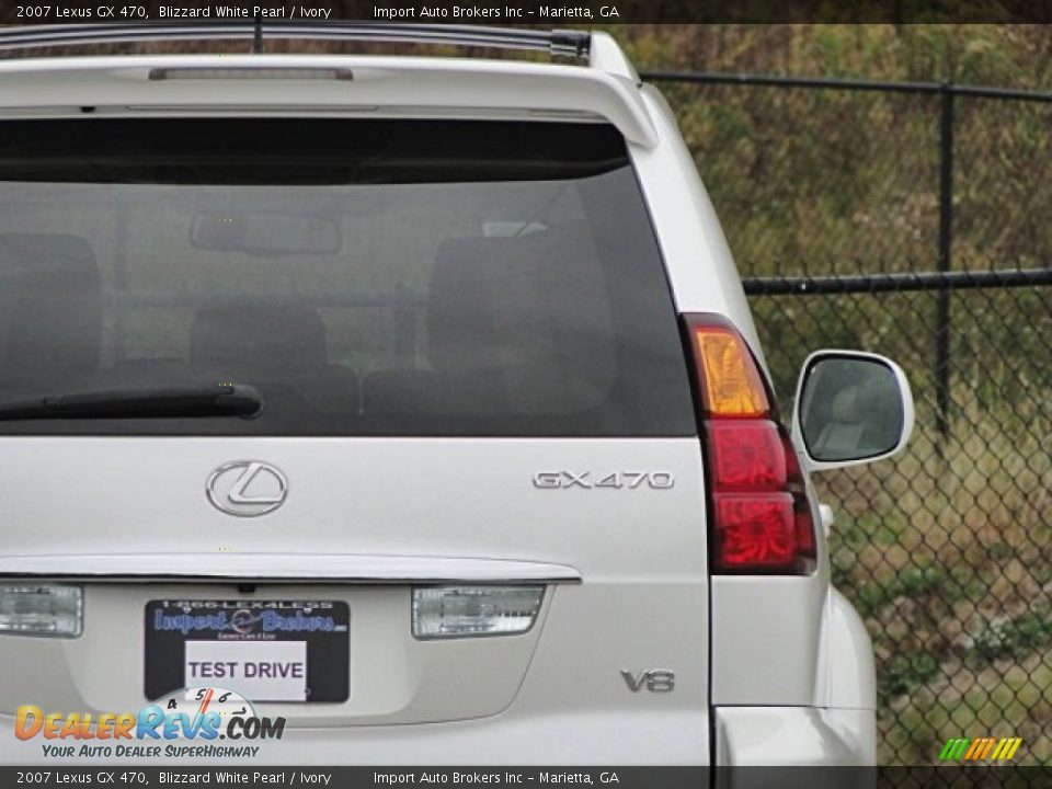 2007 Lexus GX 470 Blizzard White Pearl / Ivory Photo #24