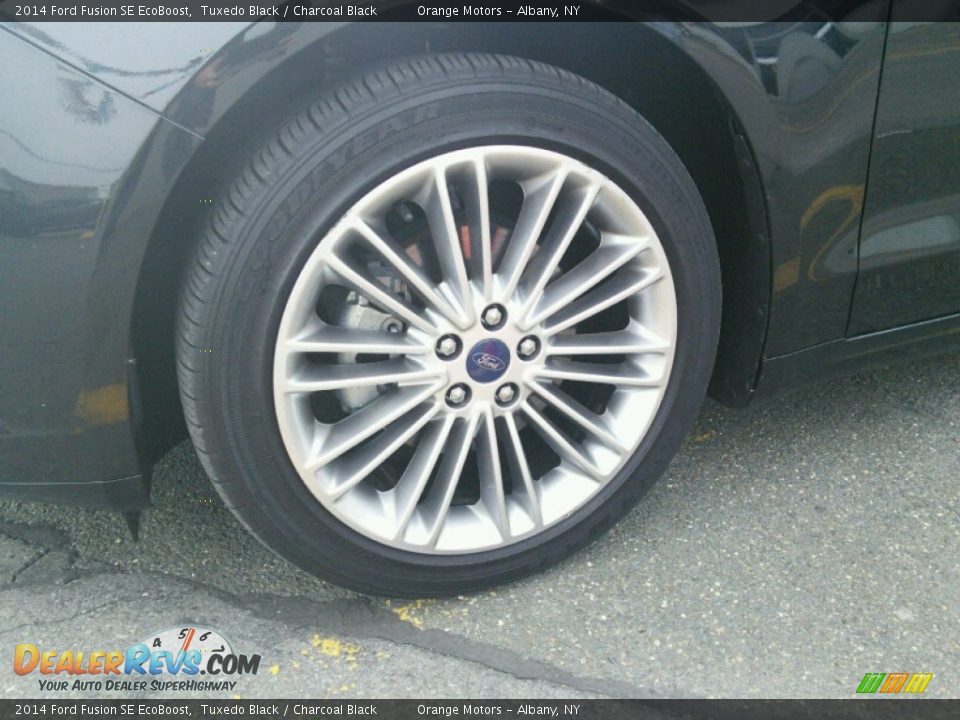 2014 Ford Fusion SE EcoBoost Tuxedo Black / Charcoal Black Photo #4