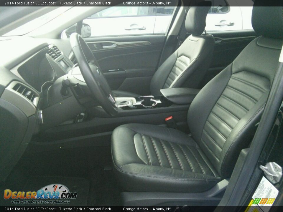 2014 Ford Fusion SE EcoBoost Tuxedo Black / Charcoal Black Photo #5