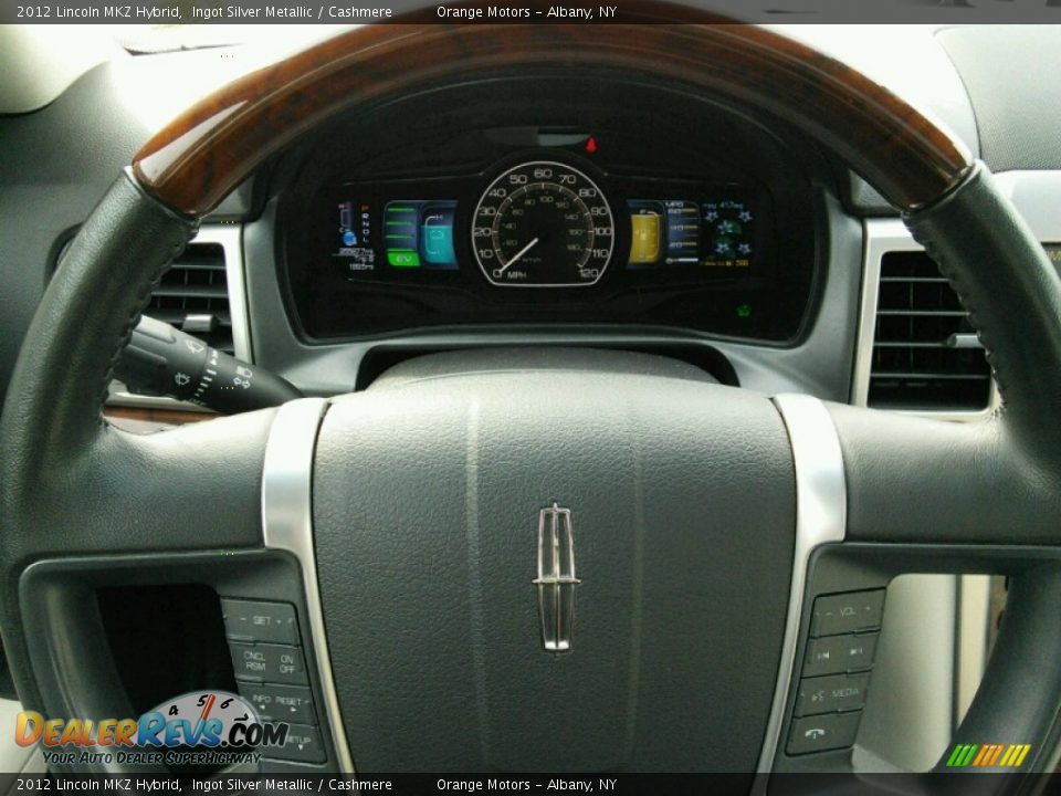 2012 Lincoln MKZ Hybrid Ingot Silver Metallic / Cashmere Photo #10