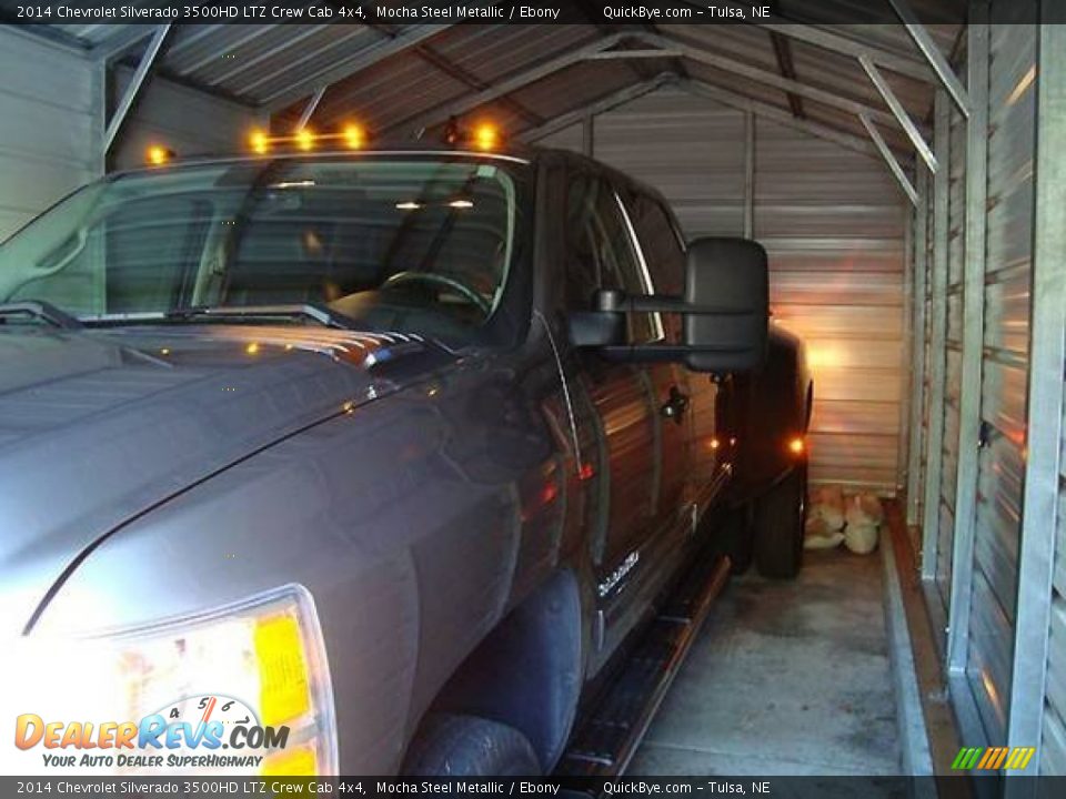 2014 Chevrolet Silverado 3500HD LTZ Crew Cab 4x4 Mocha Steel Metallic / Ebony Photo #10