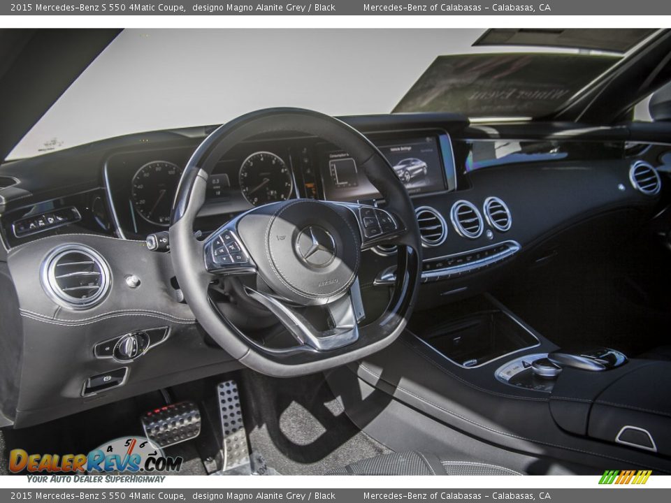 2015 Mercedes-Benz S 550 4Matic Coupe designo Magno Alanite Grey / Black Photo #5