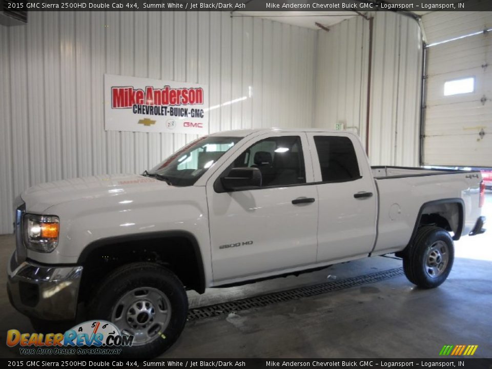 2015 GMC Sierra 2500HD Double Cab 4x4 Summit White / Jet Black/Dark Ash Photo #1