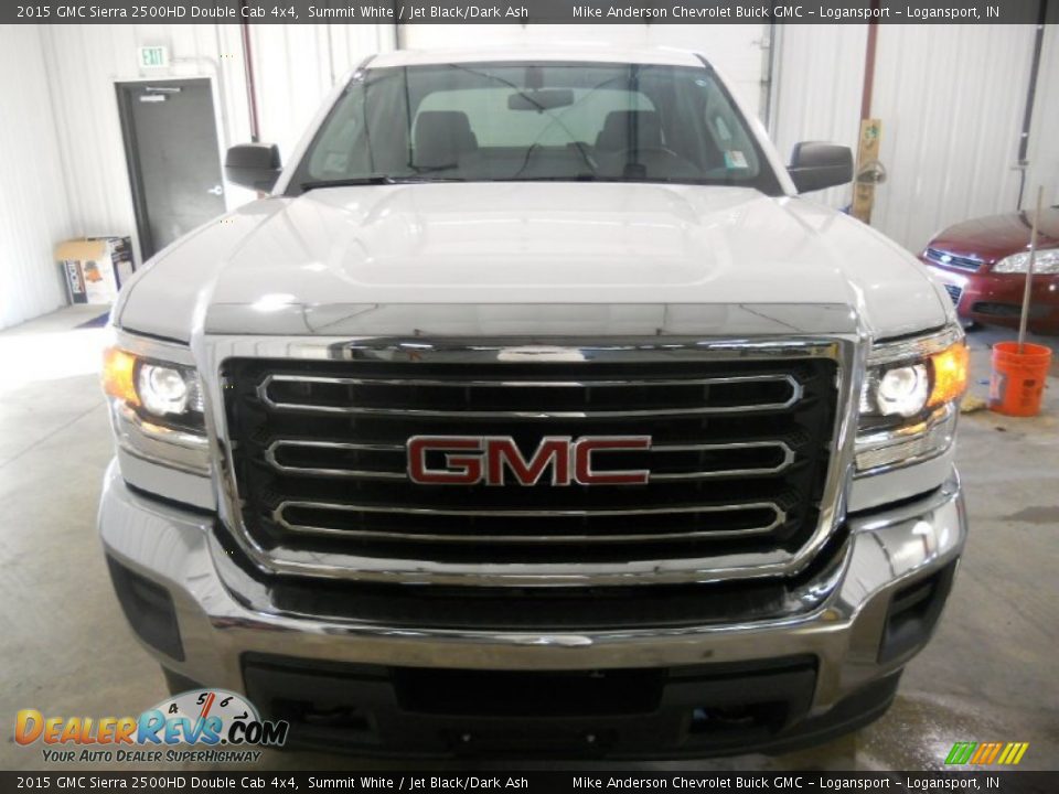 2015 GMC Sierra 2500HD Double Cab 4x4 Summit White / Jet Black/Dark Ash Photo #2
