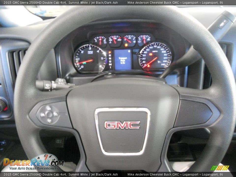 2015 GMC Sierra 2500HD Double Cab 4x4 Summit White / Jet Black/Dark Ash Photo #7