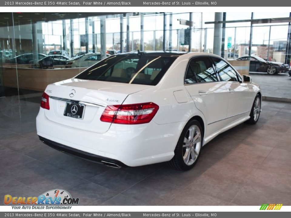 2013 Mercedes-Benz E 350 4Matic Sedan Polar White / Almond/Black Photo #4
