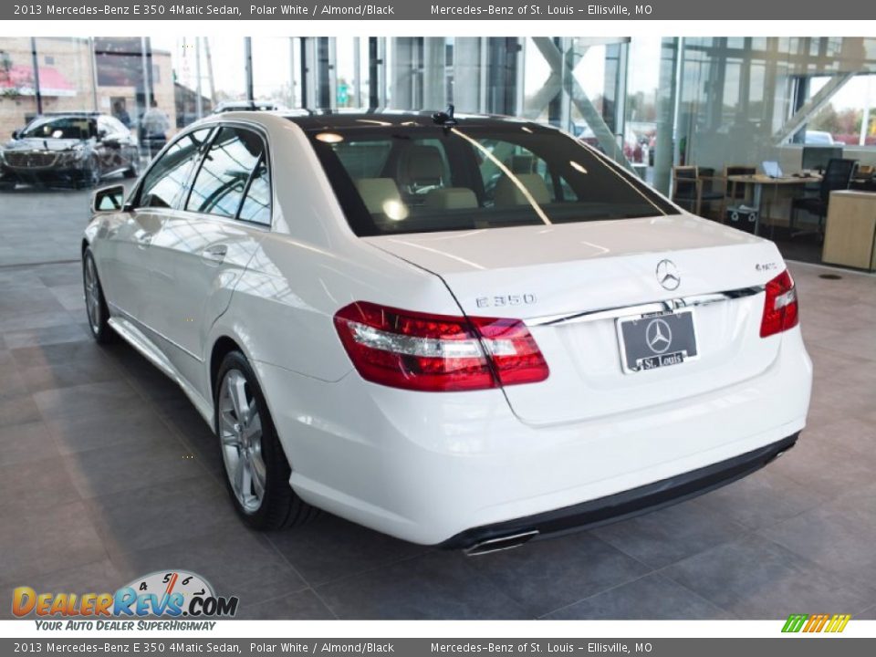 2013 Mercedes-Benz E 350 4Matic Sedan Polar White / Almond/Black Photo #5