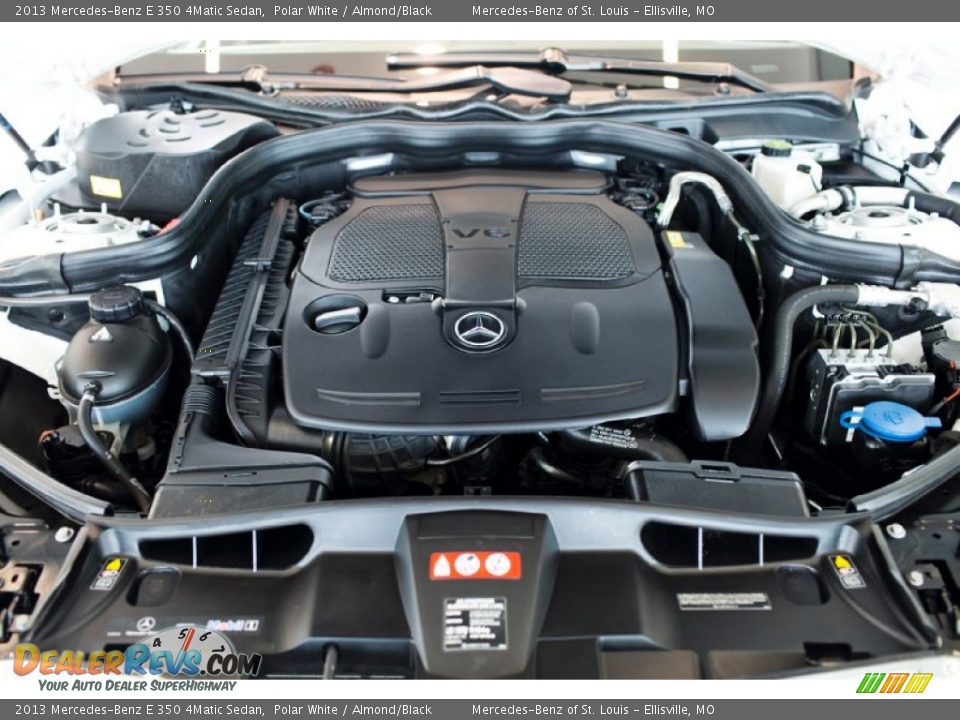 2013 Mercedes-Benz E 350 4Matic Sedan Polar White / Almond/Black Photo #8