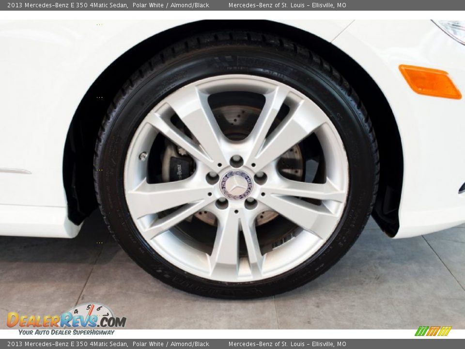 2013 Mercedes-Benz E 350 4Matic Sedan Polar White / Almond/Black Photo #10
