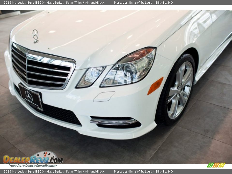 2013 Mercedes-Benz E 350 4Matic Sedan Polar White / Almond/Black Photo #12