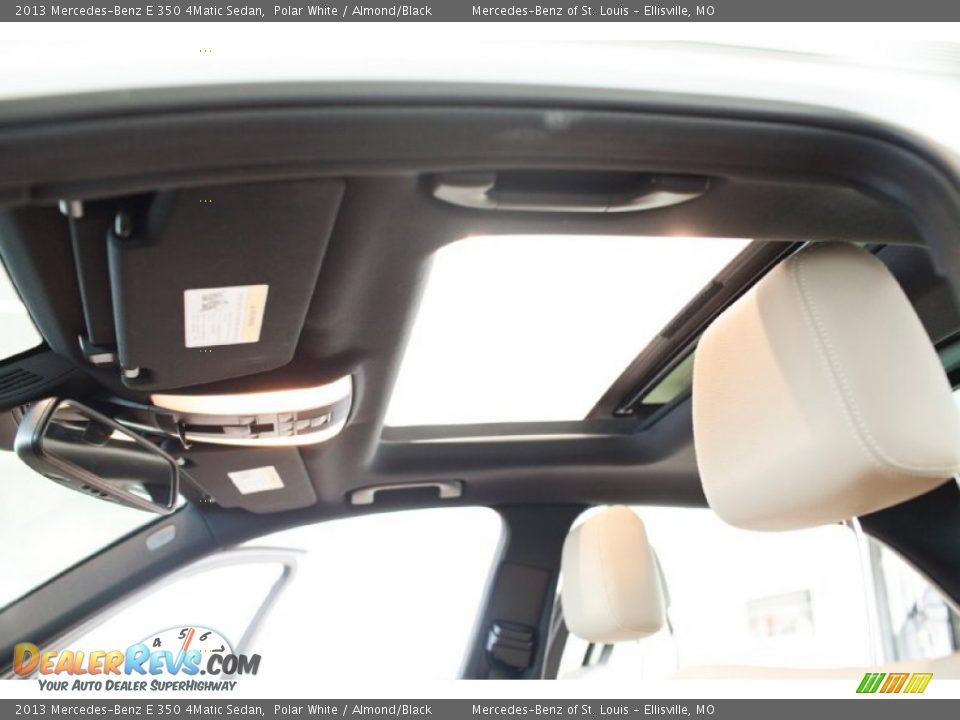 2013 Mercedes-Benz E 350 4Matic Sedan Polar White / Almond/Black Photo #33