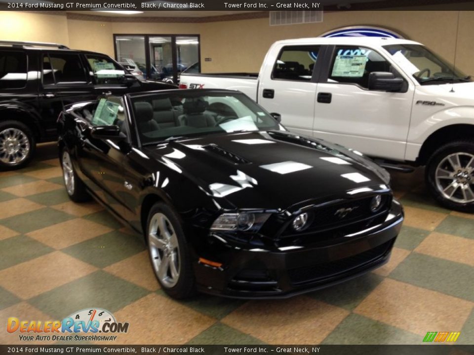 2014 Ford Mustang GT Premium Convertible Black / Charcoal Black Photo #3