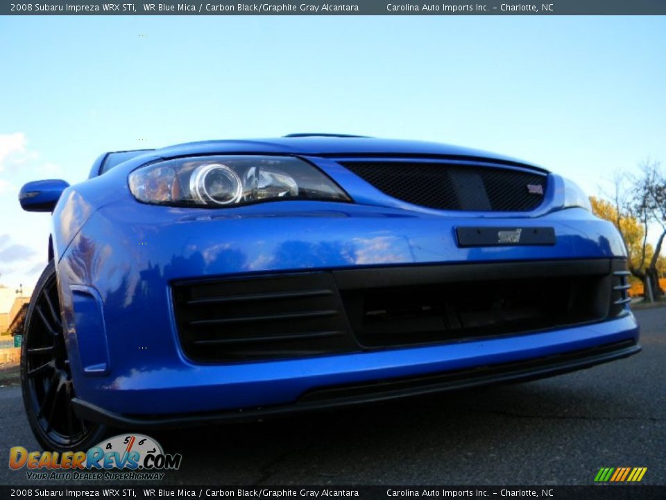 2008 Subaru Impreza WRX STi WR Blue Mica / Carbon Black/Graphite Gray Alcantara Photo #1