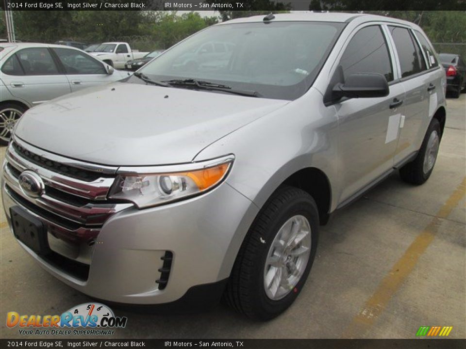 2014 Ford Edge SE Ingot Silver / Charcoal Black Photo #6