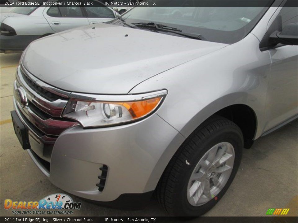 2014 Ford Edge SE Ingot Silver / Charcoal Black Photo #7