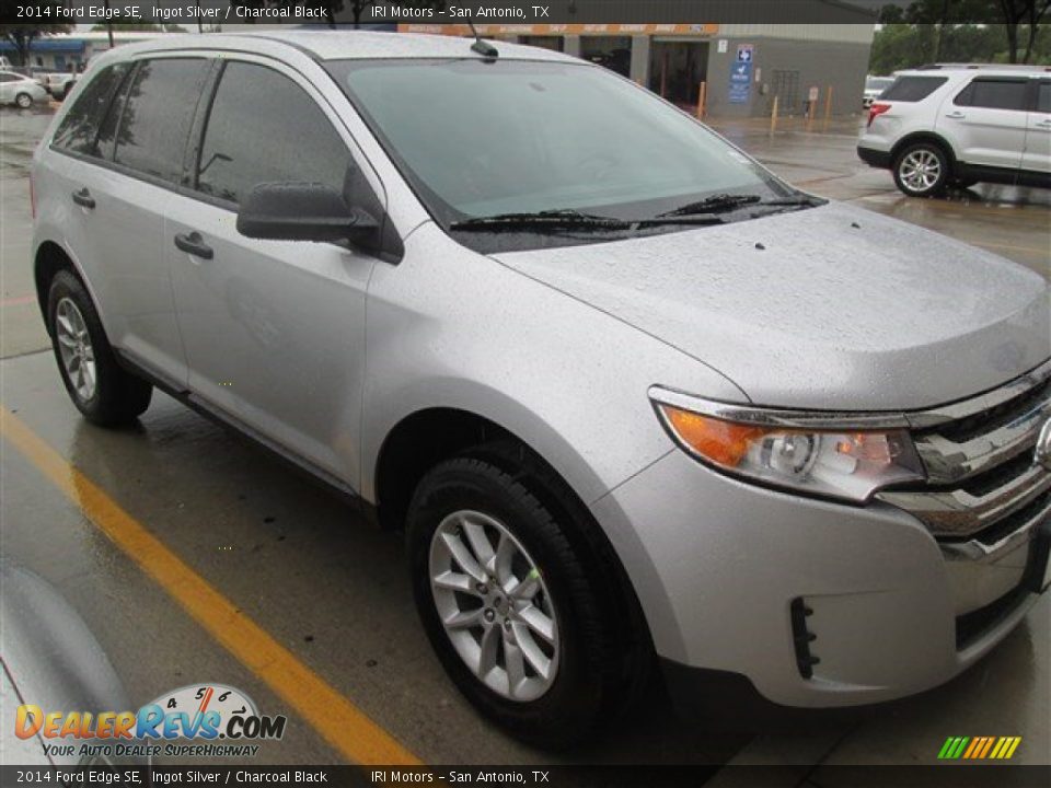 2014 Ford Edge SE Ingot Silver / Charcoal Black Photo #9