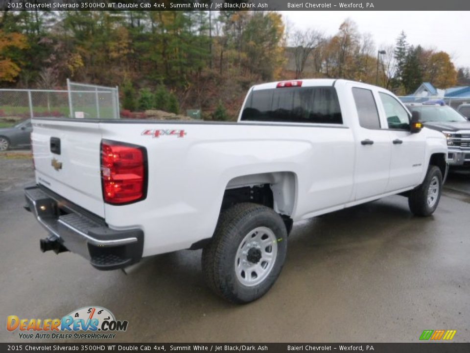 2015 Chevrolet Silverado 3500HD WT Double Cab 4x4 Summit White / Jet Black/Dark Ash Photo #6