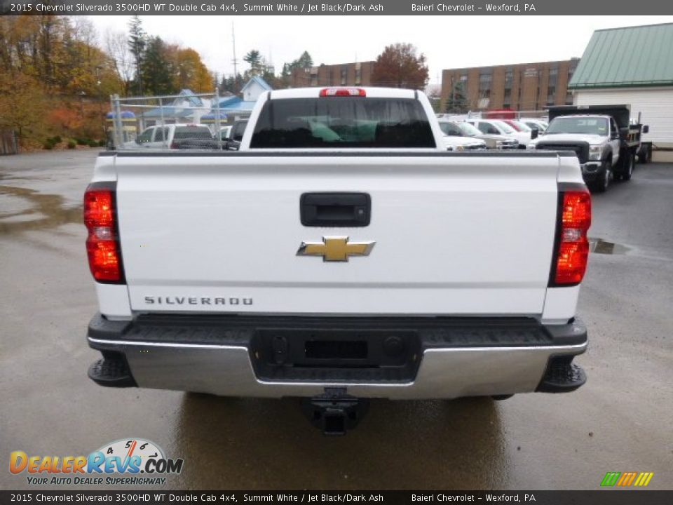 2015 Chevrolet Silverado 3500HD WT Double Cab 4x4 Summit White / Jet Black/Dark Ash Photo #7