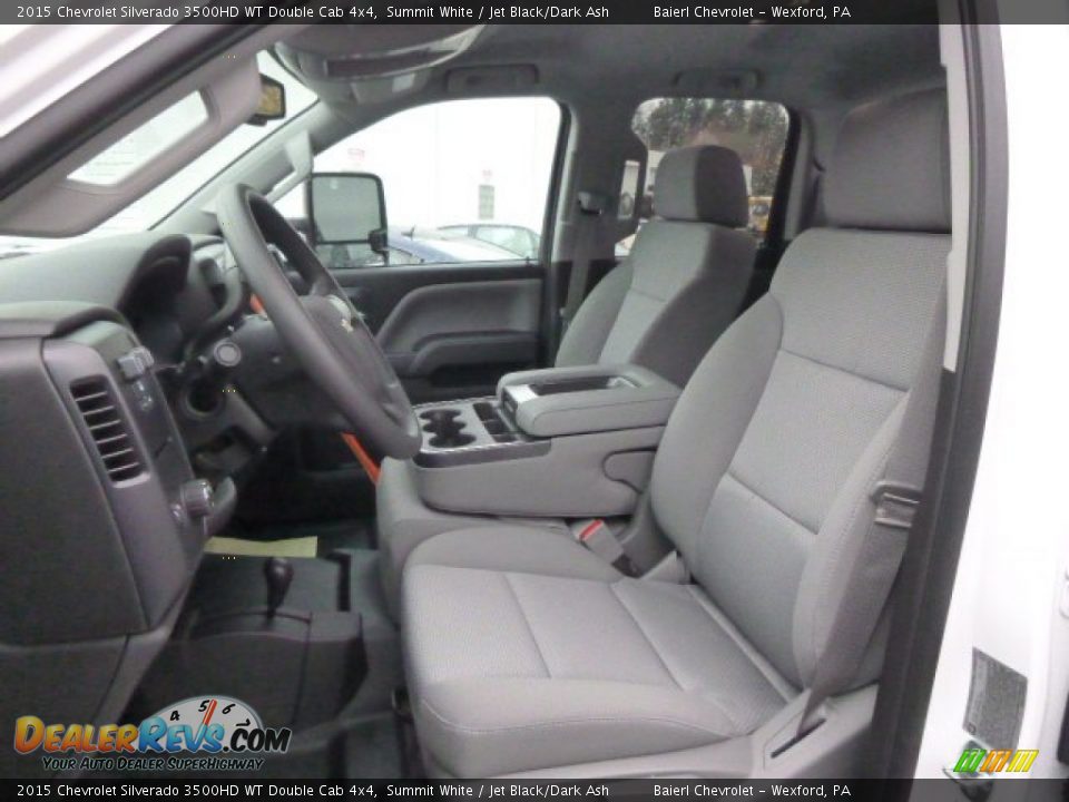 2015 Chevrolet Silverado 3500HD WT Double Cab 4x4 Summit White / Jet Black/Dark Ash Photo #10
