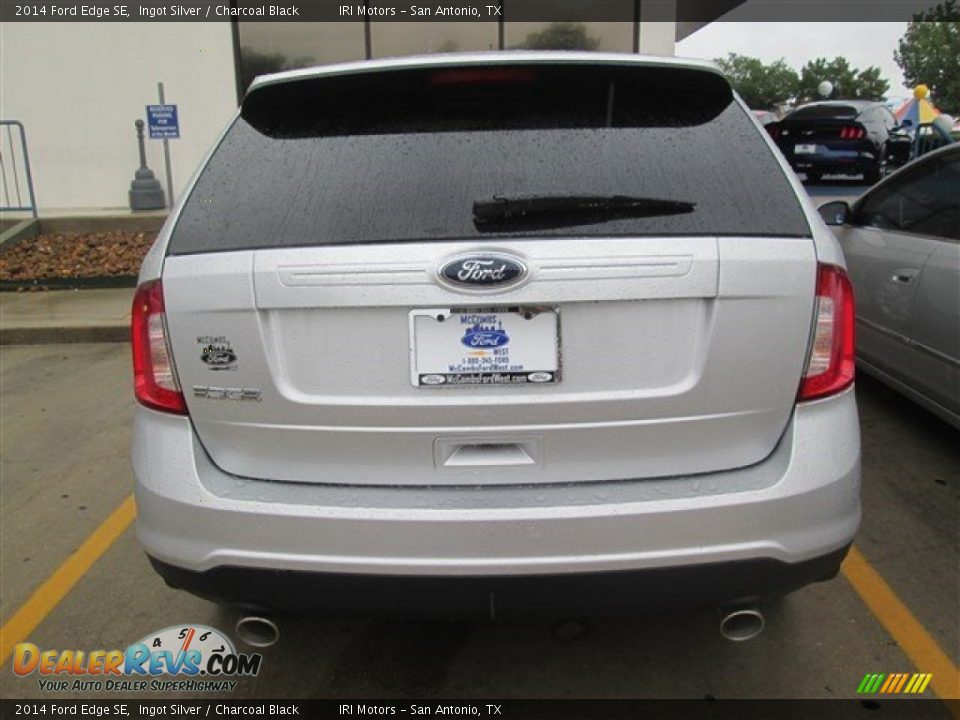 2014 Ford Edge SE Ingot Silver / Charcoal Black Photo #18