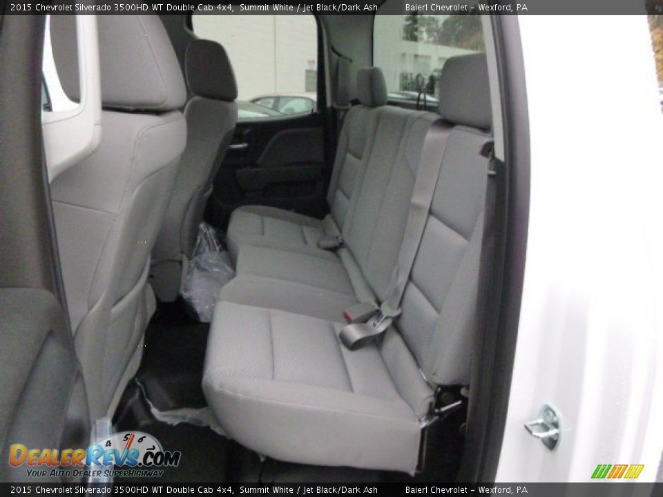 2015 Chevrolet Silverado 3500HD WT Double Cab 4x4 Summit White / Jet Black/Dark Ash Photo #11