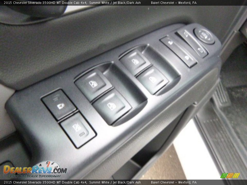 2015 Chevrolet Silverado 3500HD WT Double Cab 4x4 Summit White / Jet Black/Dark Ash Photo #13