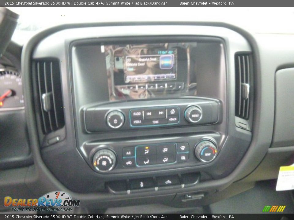 2015 Chevrolet Silverado 3500HD WT Double Cab 4x4 Summit White / Jet Black/Dark Ash Photo #16