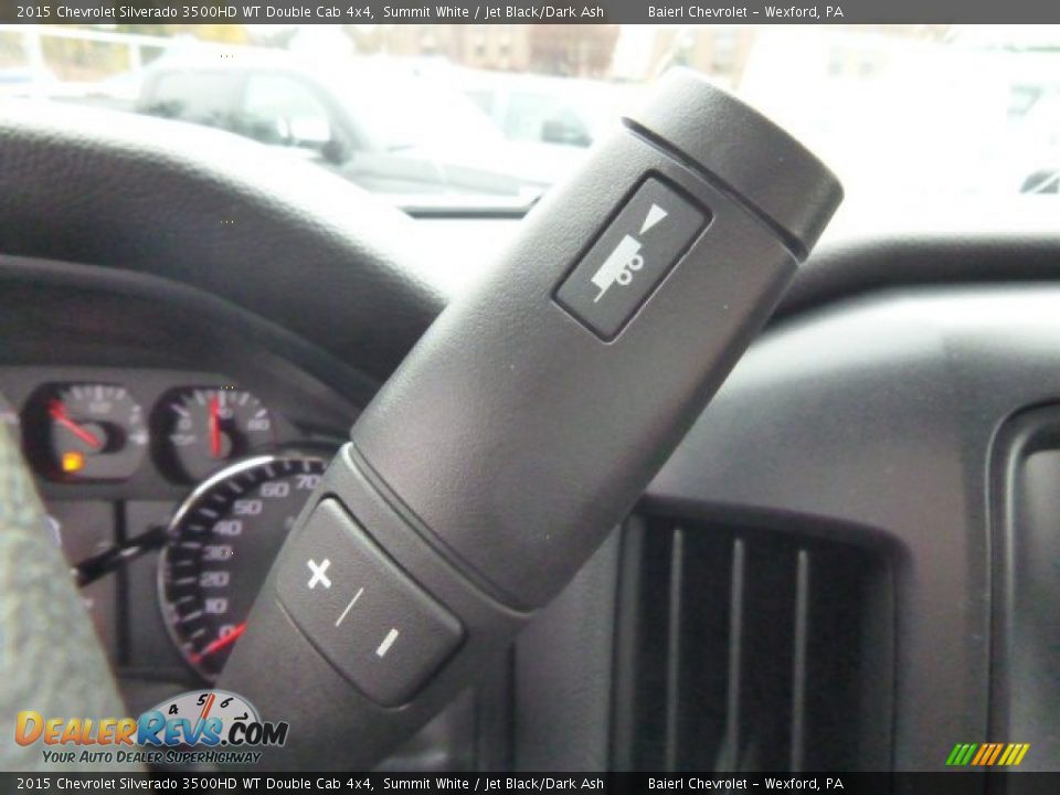 2015 Chevrolet Silverado 3500HD WT Double Cab 4x4 Summit White / Jet Black/Dark Ash Photo #17