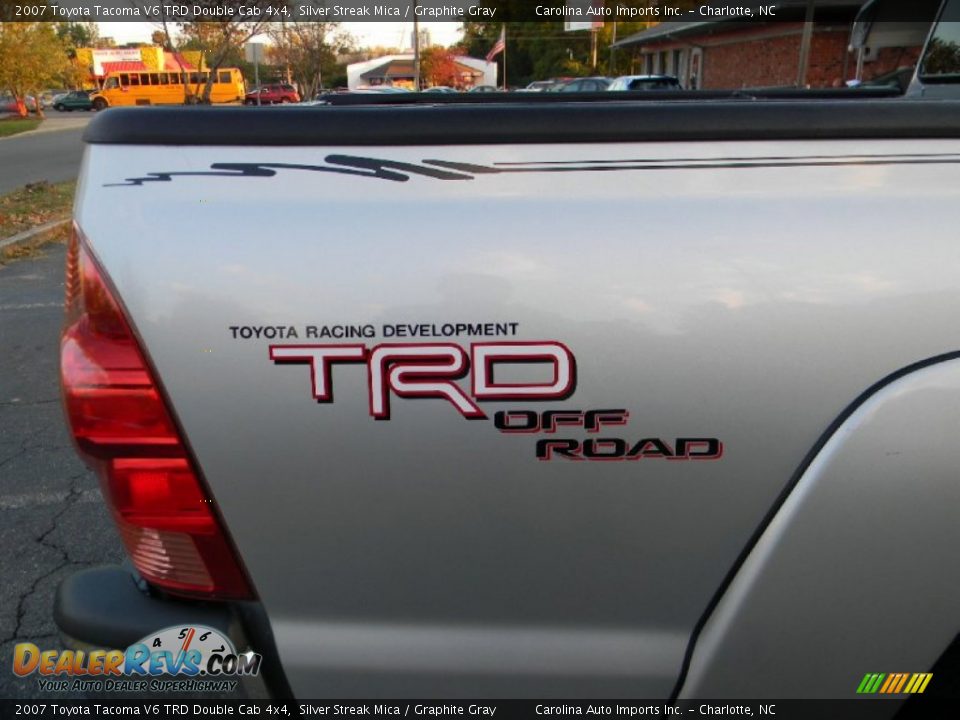 2007 Toyota Tacoma V6 TRD Double Cab 4x4 Silver Streak Mica / Graphite Gray Photo #12