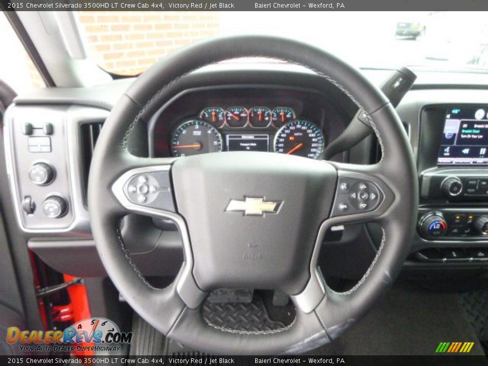 2015 Chevrolet Silverado 3500HD LT Crew Cab 4x4 Steering Wheel Photo #19
