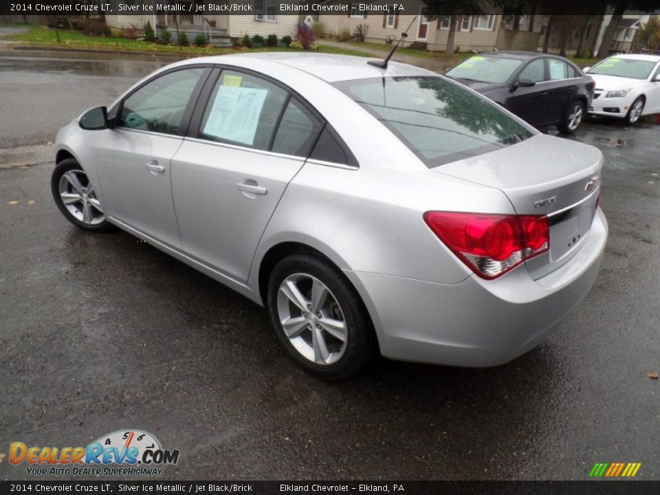 2014 Chevrolet Cruze LT Silver Ice Metallic / Jet Black/Brick Photo #2