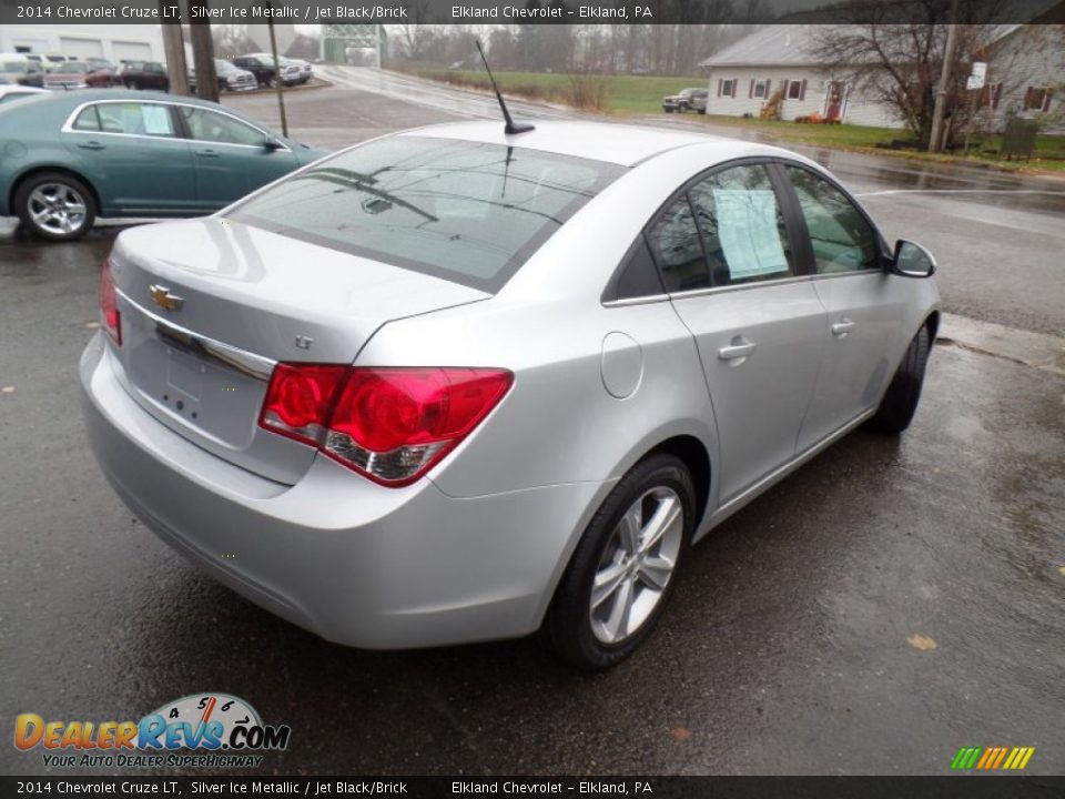 2014 Chevrolet Cruze LT Silver Ice Metallic / Jet Black/Brick Photo #4