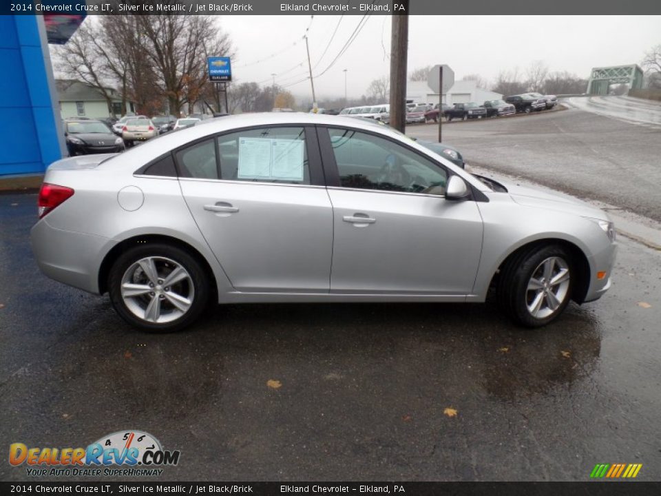 2014 Chevrolet Cruze LT Silver Ice Metallic / Jet Black/Brick Photo #5