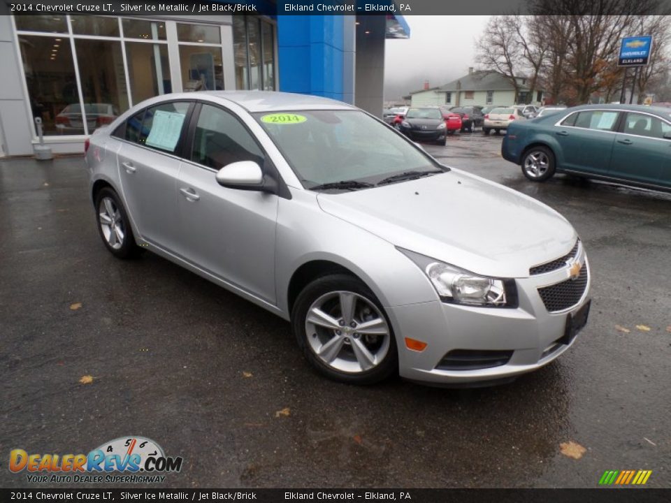 2014 Chevrolet Cruze LT Silver Ice Metallic / Jet Black/Brick Photo #6