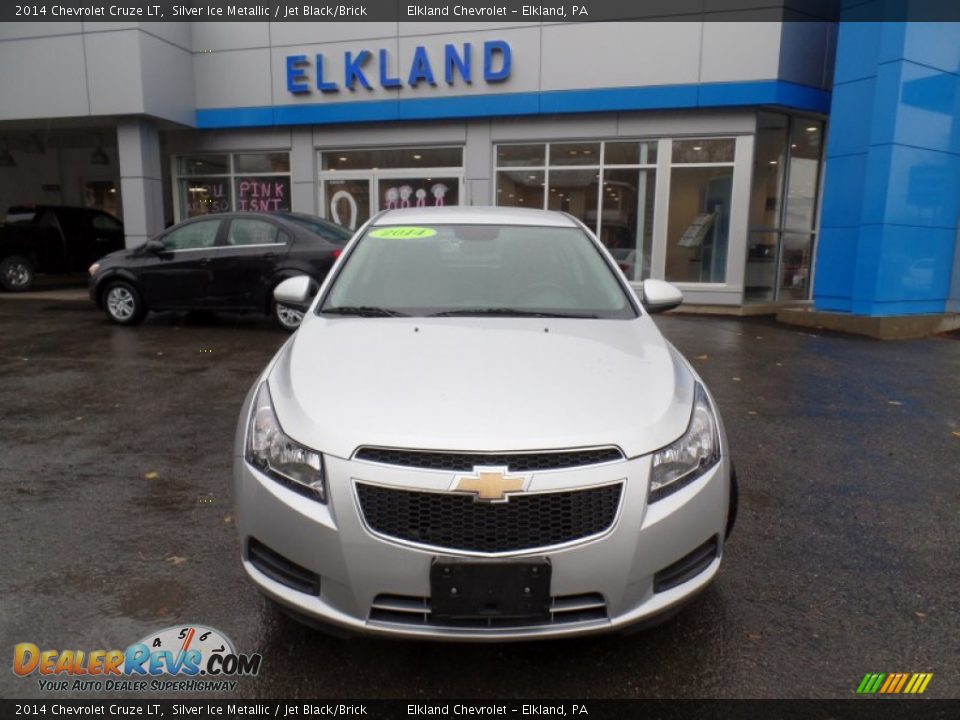 2014 Chevrolet Cruze LT Silver Ice Metallic / Jet Black/Brick Photo #7