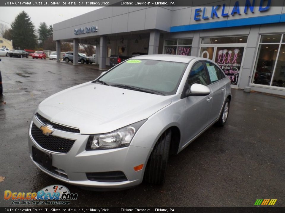 2014 Chevrolet Cruze LT Silver Ice Metallic / Jet Black/Brick Photo #8
