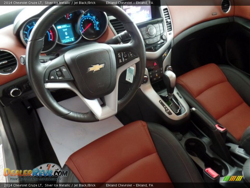 2014 Chevrolet Cruze LT Silver Ice Metallic / Jet Black/Brick Photo #16