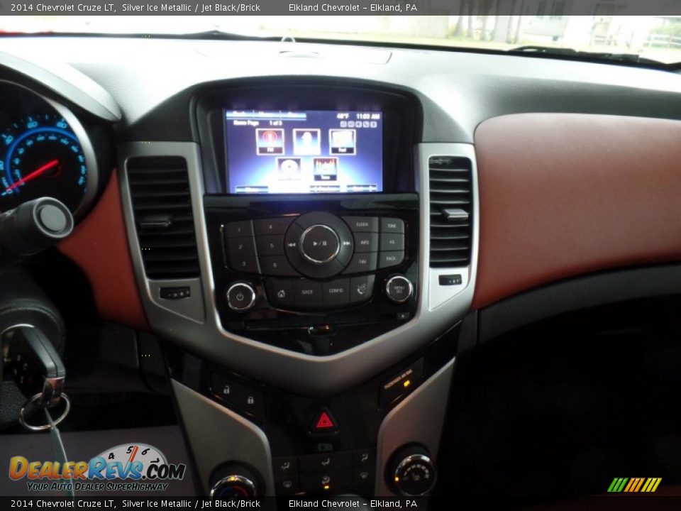 2014 Chevrolet Cruze LT Silver Ice Metallic / Jet Black/Brick Photo #23